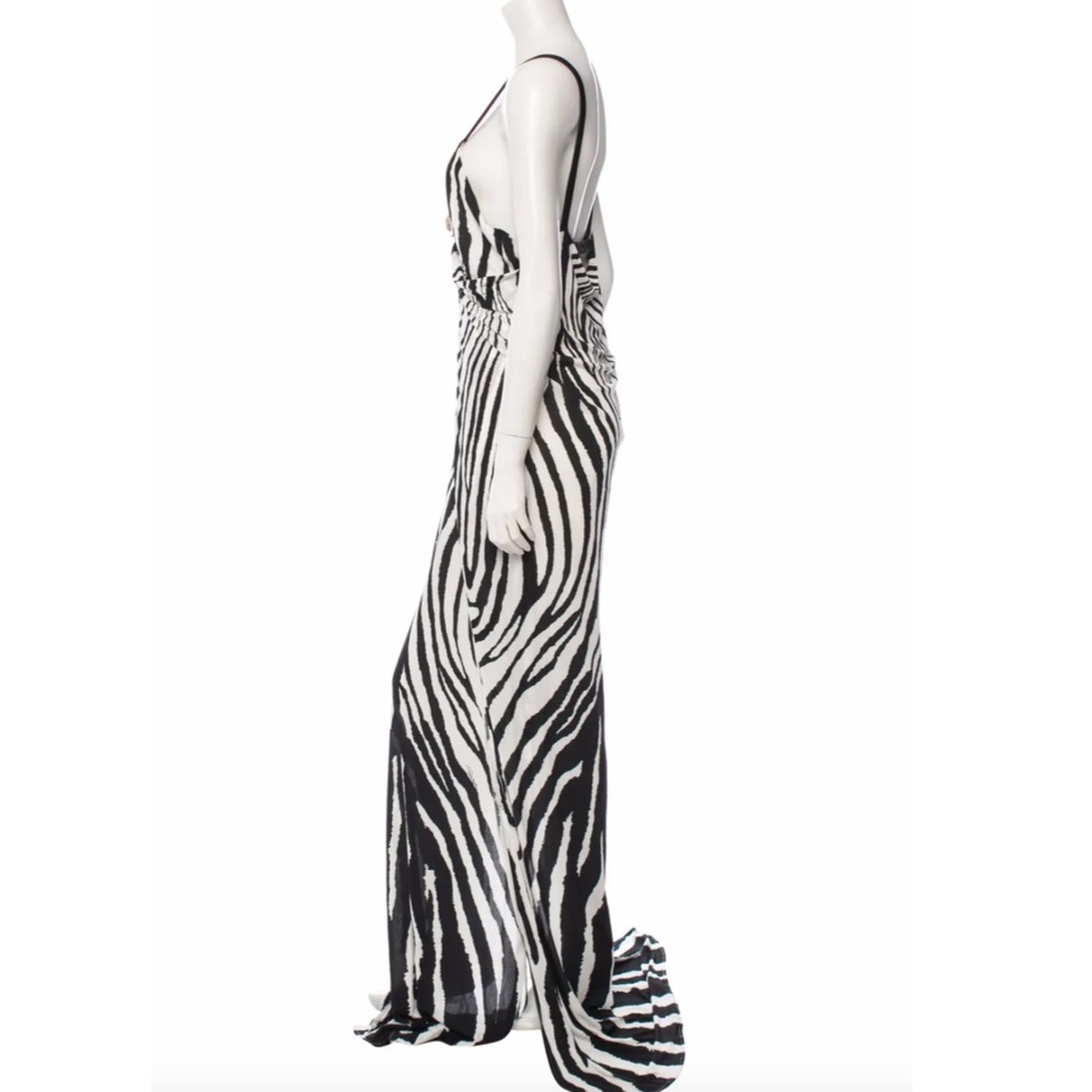 Robert Cavalli Women's Zebra Print Maxi Dress - Picture 4 of 16